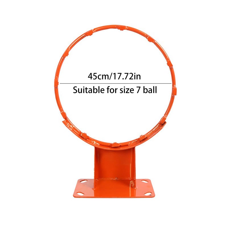 UyuECCL Heavy Duty Adult Standard Size 18 Basketball Hoop Goal Wall Mounted Basketball Rim Diameter 45centimeter18inch Basic Edition - Image 3