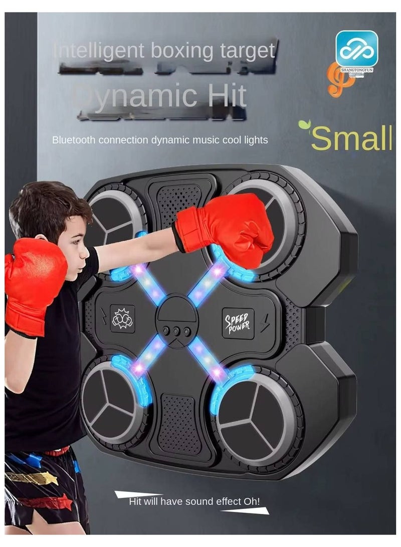 إيفا "آلة ملاكمة موسيقية للأطفال، آلة ملاكمة موسيقية ذكية مع تسجيل رقمي وضوء قابل للتعديل، مدرب ملاكمة على الحائط بسرعة قابلة للتعديل، معدات تدريب لعبة الملاكمة للبنات والأطفال في المنزل والجيم " - Image 3
