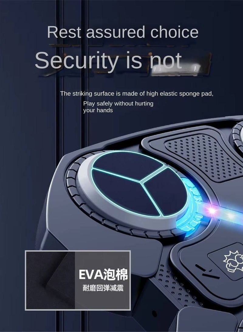 إيفا "آلة ملاكمة موسيقية للأطفال، آلة ملاكمة موسيقية ذكية مع تسجيل رقمي وضوء قابل للتعديل، مدرب ملاكمة على الحائط بسرعة قابلة للتعديل، معدات تدريب لعبة الملاكمة للبنات والأطفال في المنزل والجيم " - Image 4