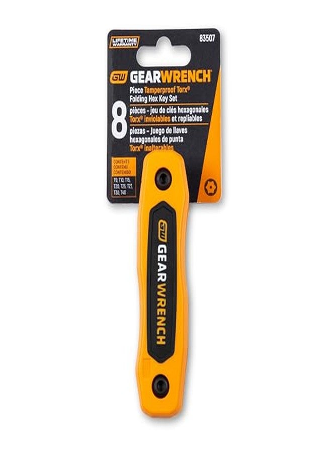 GEARWRENCH 8 Piece Tamper Proof Torx Folding Hex Key Set - 83507 - Image 4