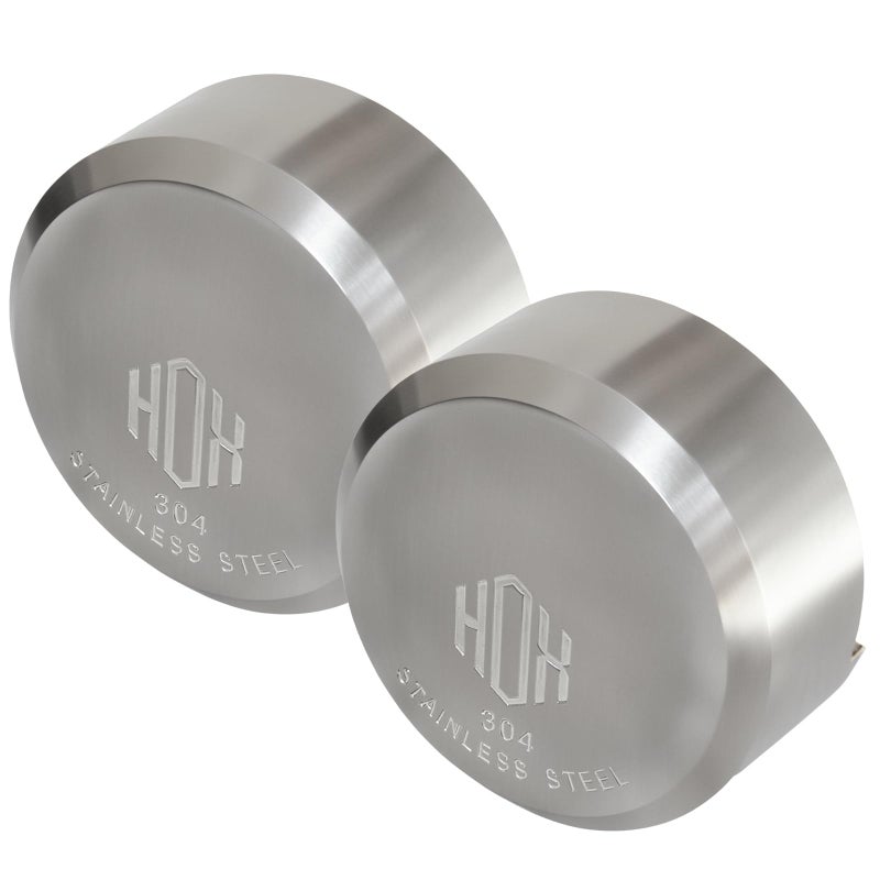 HOX Stainless Steel Puck Lock MilitaryGrade Hidden Shackle Padlock Weatherproof Trailer Door Lock 2 Pack - Image 2