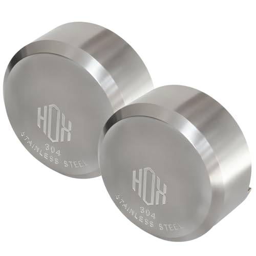 HOX Stainless Steel Puck Lock MilitaryGrade Hidden Shackle Padlock Weatherproof Trailer Door Lock 2 Pack - Image 1