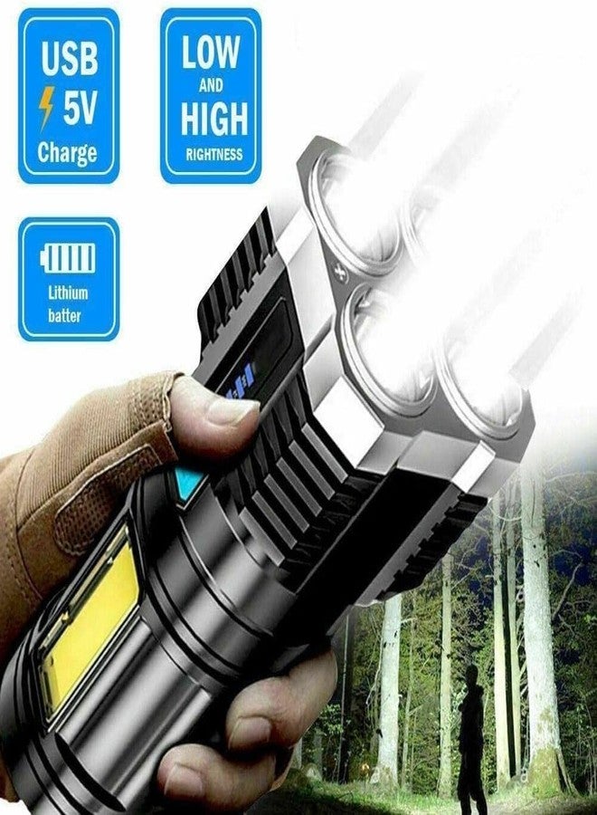 AANTAR Rechargeable Flashlight, Super Bright LED, 4 Modes, Waterproof, Black - Image 5