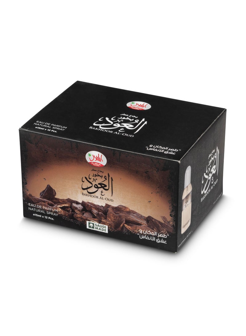AL-HELAL BAKHOOR AL-OUD NATURAL SPRAY 15ml*12pcs  - Image 4