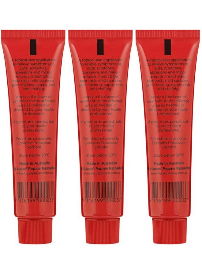لوكاس باباو مرهم لوكاس باباو - 3 أنابيب، كل أنبوب 15 غرام، مع أداة تطبيق للشفاه - متعدد الأغراض لتسكين البشرة - صنع في أستراليا - Image 2