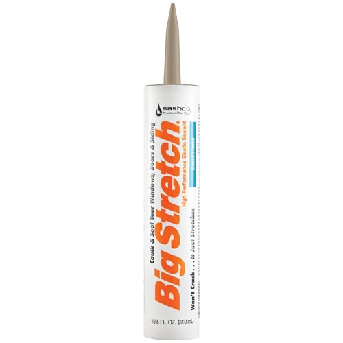 Sashco Big Stretch 10.5 oz High Performance Elastic Sealant, Sandstone (Pack of 1) - Image 1