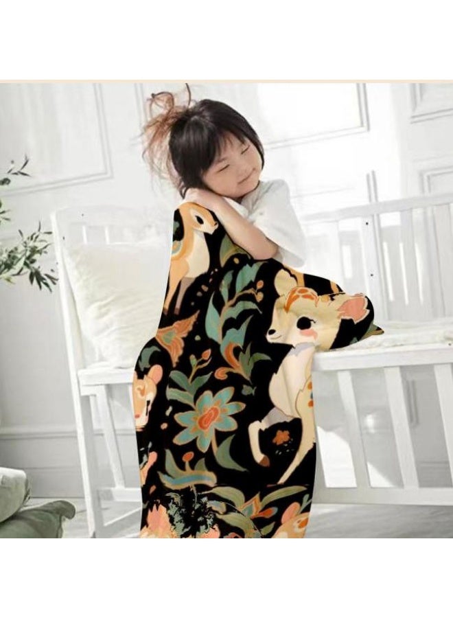 general Baby and children's cartoon flannel thin blanket (warm and comfortable, suitable for sleep, game use) 70cm*100cm - Image 3