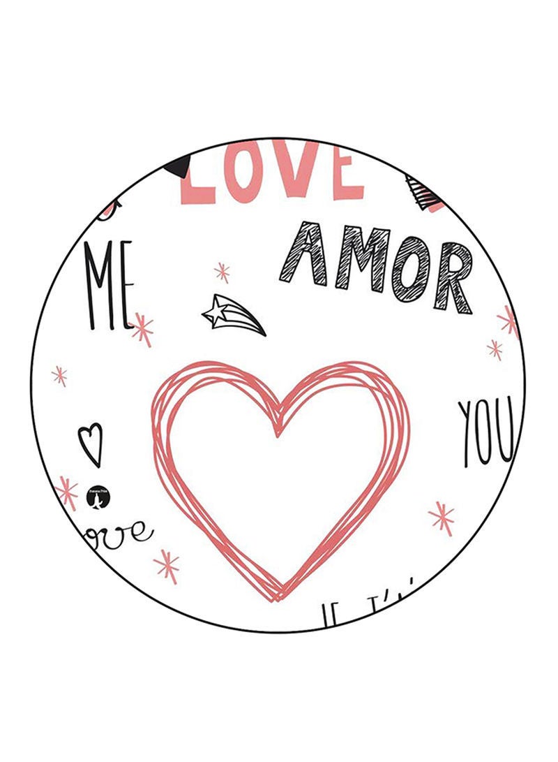 RKN English Phrases Printed Mouse Pad Multicolour