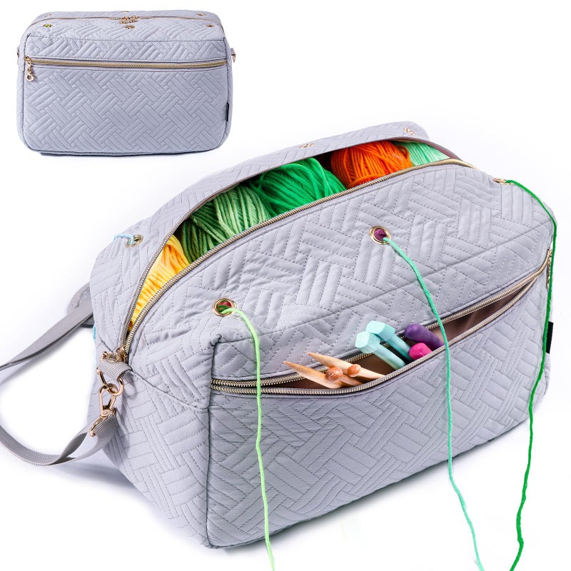 MYBAGZING Crochet Bag Organizer Knitting Crocheting Yarn Storage Yarn Holder for Accessories Gifts - Image 2