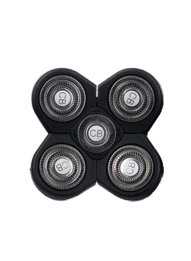 The Cut Buddy رأس حلاقة بديل Bald Buddy 5Blade؛ لماكينة حلاقة دوارة رطبة وجافة للشعر الخشن؛ للرأس/الجمجمة والذراعين والساقين والظهر والصدر للرجال والنساء؛ وحدة واحدة - Image 2