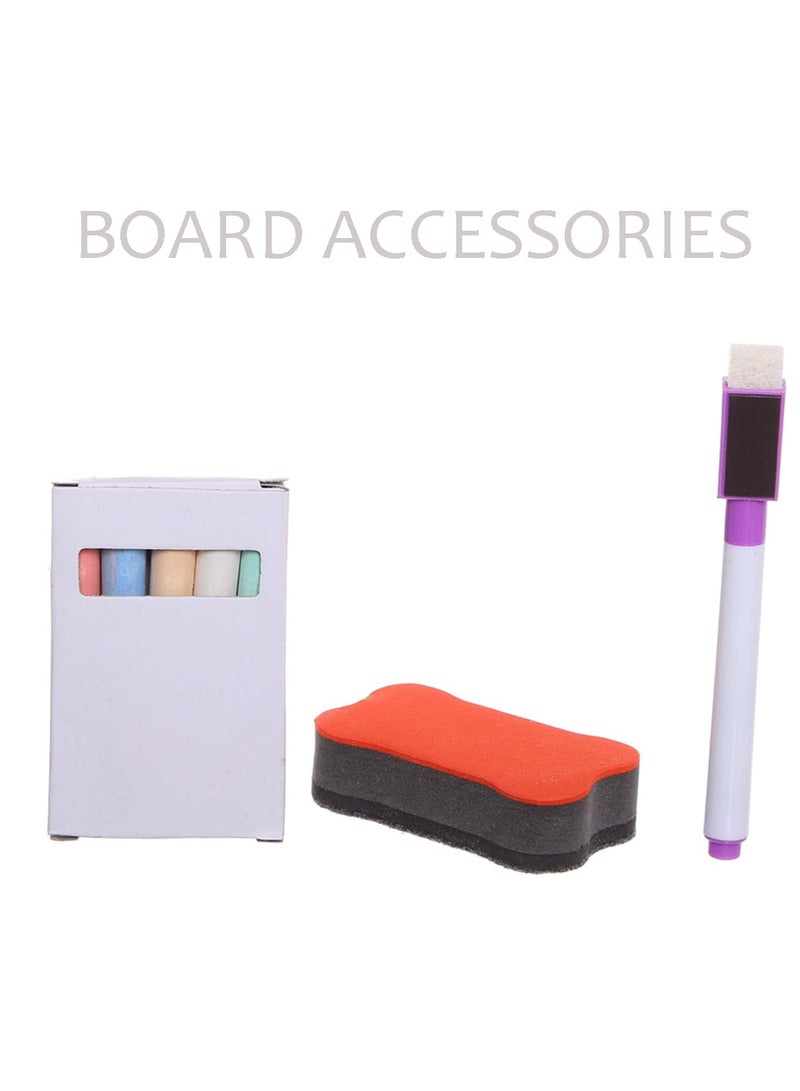 Factory Price Two Sided Wooden Magnetic Easel Board With Drawing Accessories & Abacus - Image 3