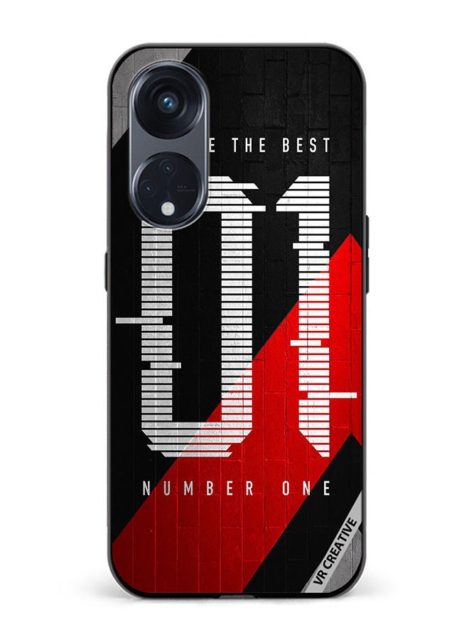 VR CREATIVE Protective Case Cover For Oppo Reno8 T 5G Number One Design Multicolour - Image 1