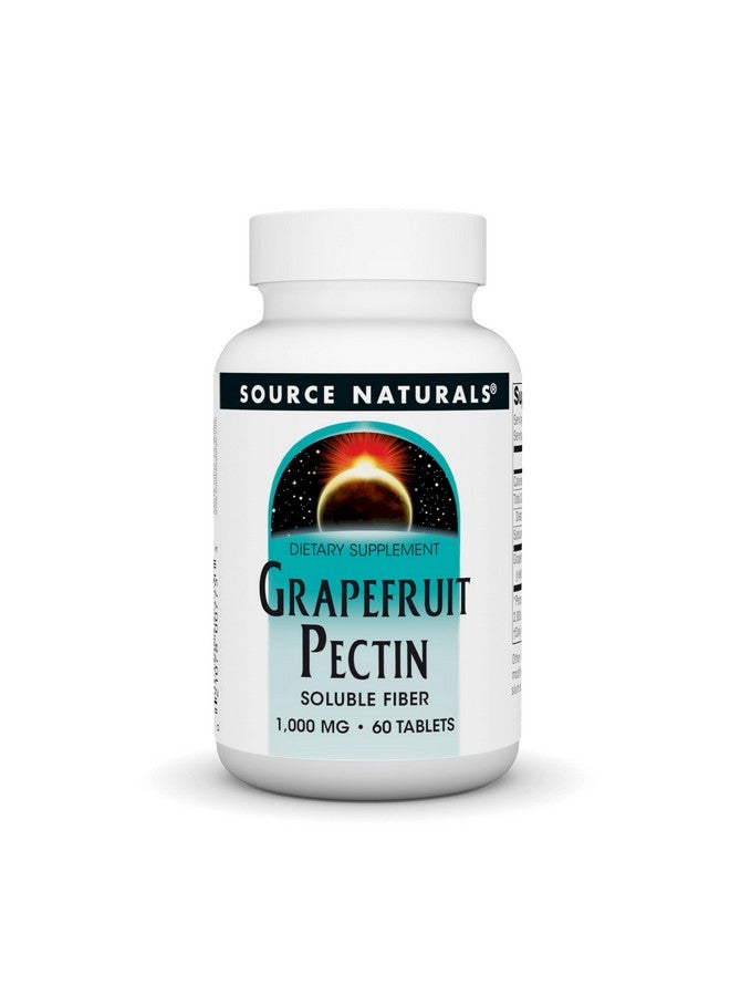 Source Naturals مكمل غذائي من مصدر الطبيعة - بكتين الجريب فروت، ألياف قابلة للذوبان - 1000 ملغ - 60 قرص - Image 1