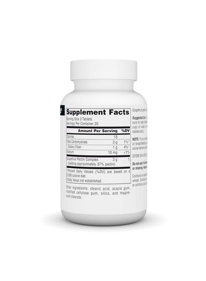 Source Naturals مكمل غذائي من مصدر الطبيعة - بكتين الجريب فروت، ألياف قابلة للذوبان - 1000 ملغ - 60 قرص - Image 2