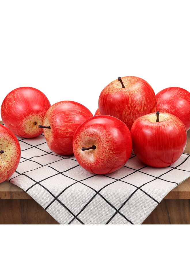 يُسلِّم 20 قطعة من التفاح الصناعي، قطعة مركزية لطاولة المطبخ في فصل الخريف، زينة موسم الحصاد، دعائم للتصوير، أكاليل يدوية الصنع - Image 5