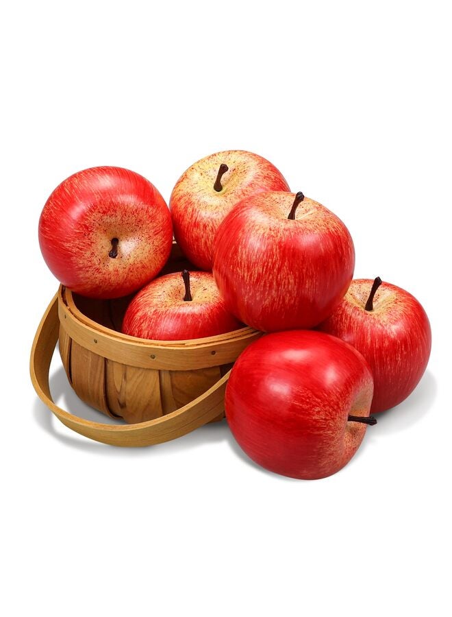 يُسلِّم 20 قطعة من التفاح الصناعي، قطعة مركزية لطاولة المطبخ في فصل الخريف، زينة موسم الحصاد، دعائم للتصوير، أكاليل يدوية الصنع - Image 1