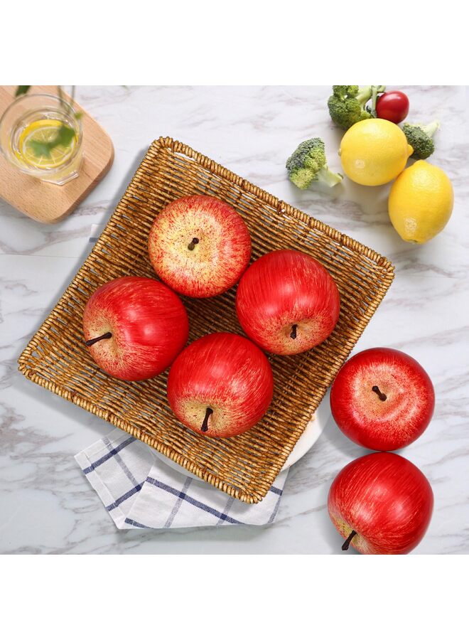 يُسلِّم 20 قطعة من التفاح الصناعي، قطعة مركزية لطاولة المطبخ في فصل الخريف، زينة موسم الحصاد، دعائم للتصوير، أكاليل يدوية الصنع - Image 4