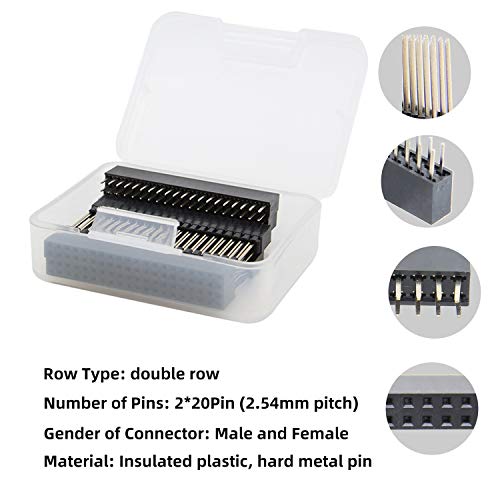 Geekworm 2x20 40 Pin Stacking Female Header Kit for Raspberry Pi - 5 Specifications, 10Pcs - Image 5