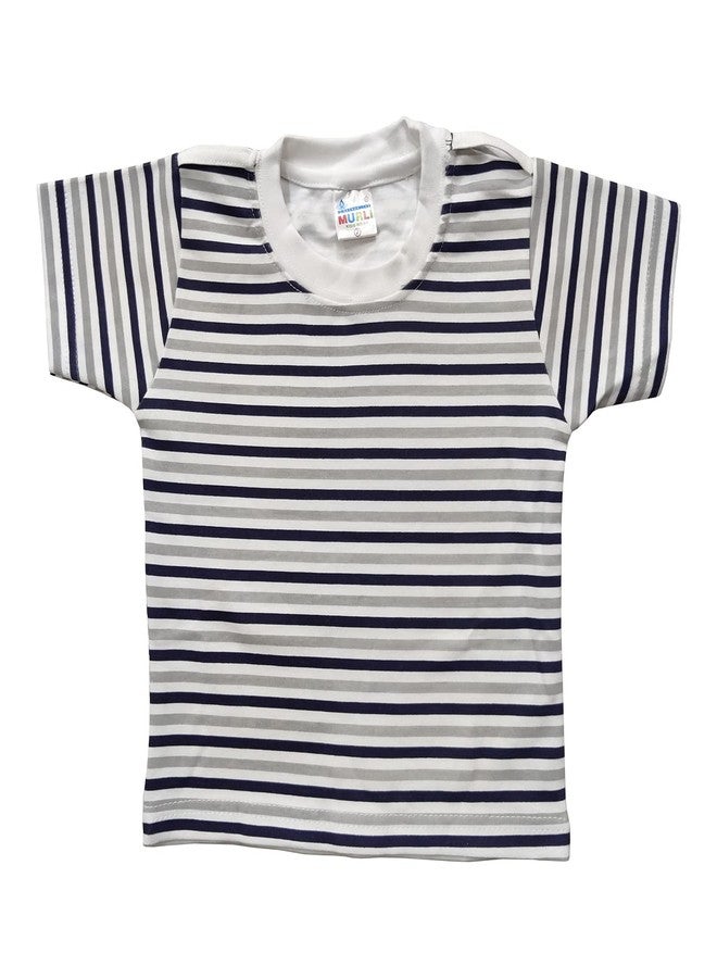 MURLI Romper Baby Suit Dungaree Jumpsuit Outfits for Newborn Baby Boys & Girls (Navy Blue A, 12-18 months) - Image 3