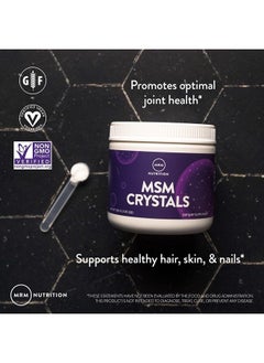 MRM Nutrition MSM Crystals | Methyl-sulfonyl-Methane Drink Mix | Joint Health | Hair + Skin + Nails | Bioavailable Form of Sulfur | Gluten-Free + Vegan | 200 Servings  - Image 4