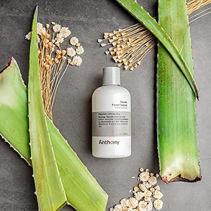 Anthony Glycolic Facial Cleanser for Men, Daily Exfoliating & Hydrating Face Wash, Shave Prep, Non-Foaming, Deep Cleansing, Gentle on Sensitive Skin, Removes Dirt & Oil, Smooths Texture, 8 Fl Oz - Image 2