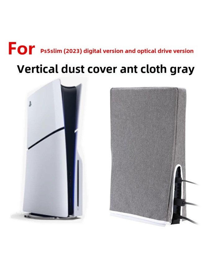 Digital Computer/game Console Protective Case - Transparent Crystal Clear Acrylic Shell Customizable Led Lighting-Product Color:PS5 Slim Vertical Gray - Image 1