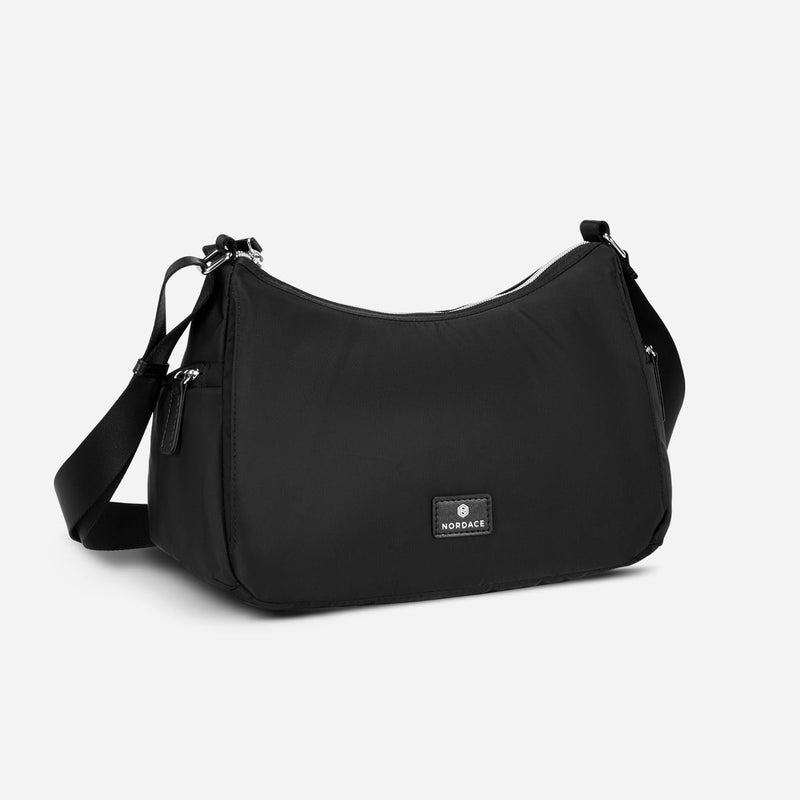 Nordace Siena Hobo Crossbody Bag - Secure RFID Blocking Pocket and Hidden Compartments for Travel Shoulder Bag (All Black) - Image 3
