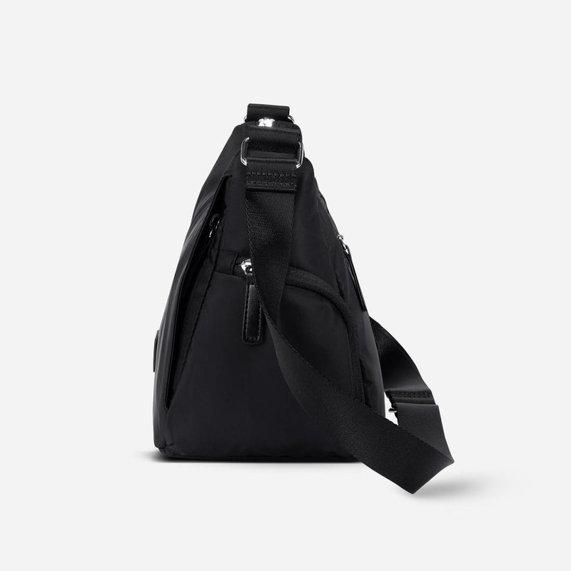 Nordace Siena Hobo Crossbody Bag - Secure RFID Blocking Pocket and Hidden Compartments for Travel Shoulder Bag (All Black) - Image 4