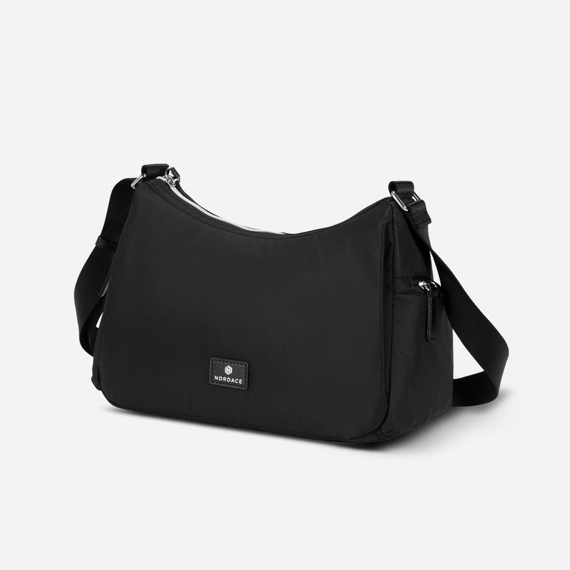 Nordace Siena Hobo Crossbody Bag - Secure RFID Blocking Pocket and Hidden Compartments for Travel Shoulder Bag (All Black) - Image 2