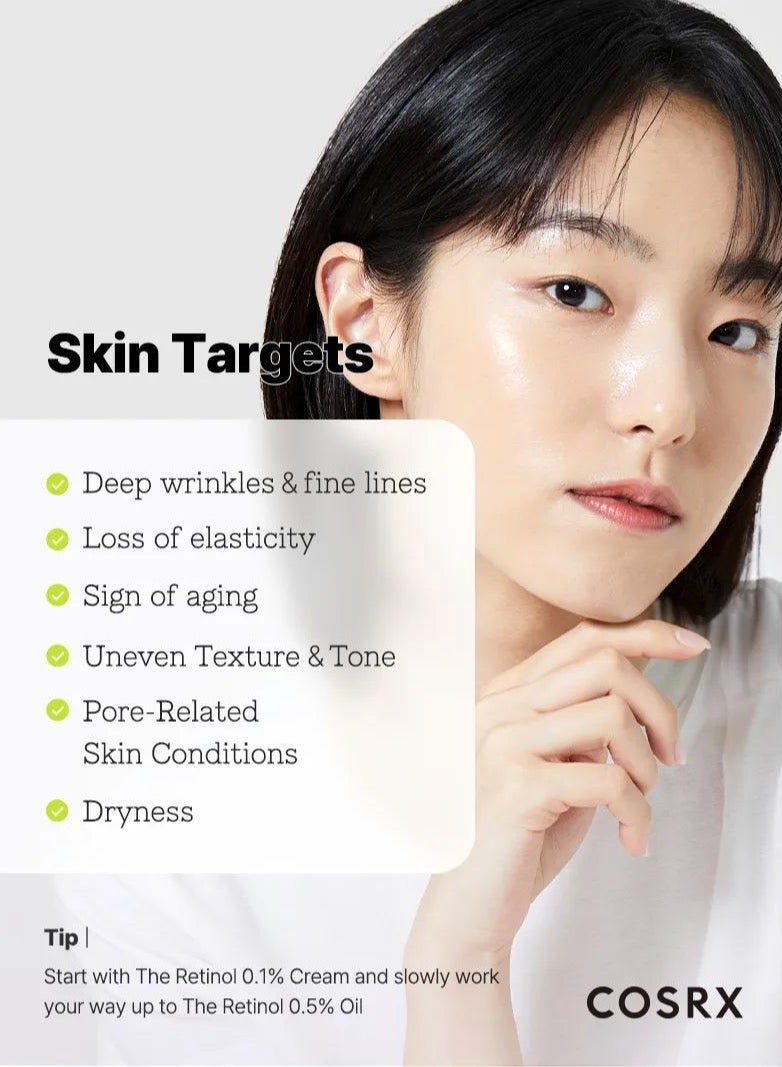 COSRX Advanced Retinol 0.3 Cream - Concentrated 0.3% Pure Retinol Cream for Smooth Firm Skin 20ml - Image 3
