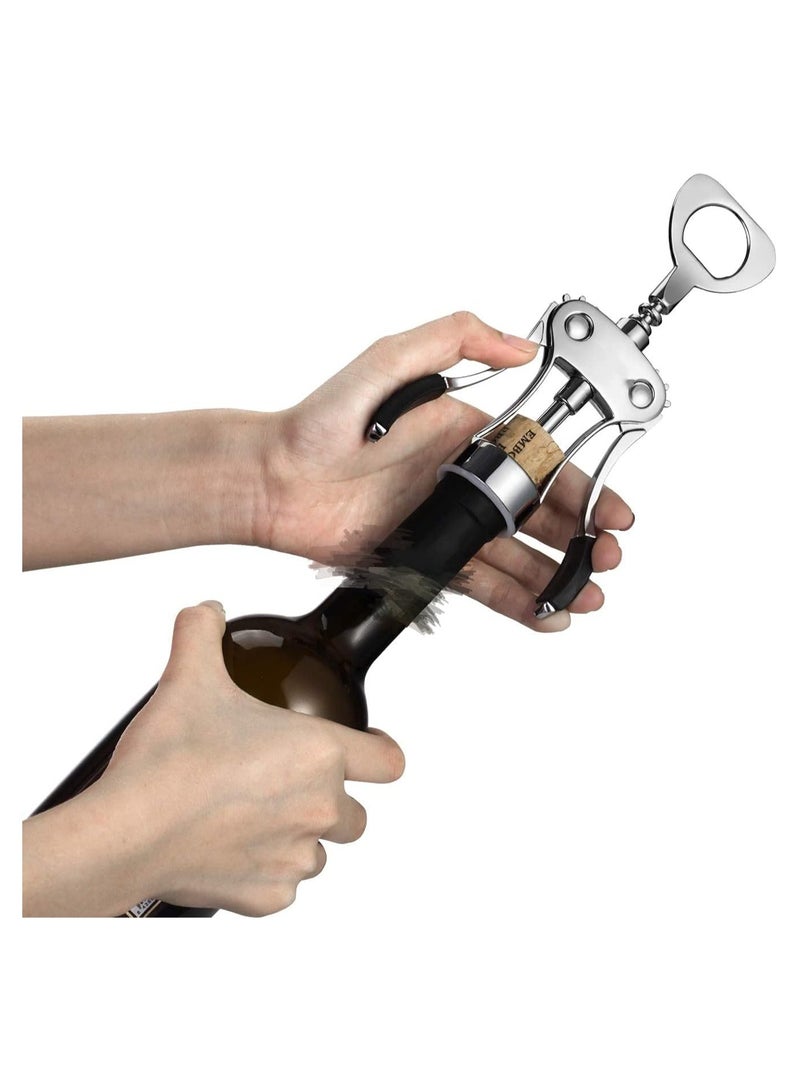 Bukela Bottle Opener, Zinc Alloy Premium Wing Corkscrew bottle Bottle Opener with Multifunctional Bottles Opener Upgrade - Image 2