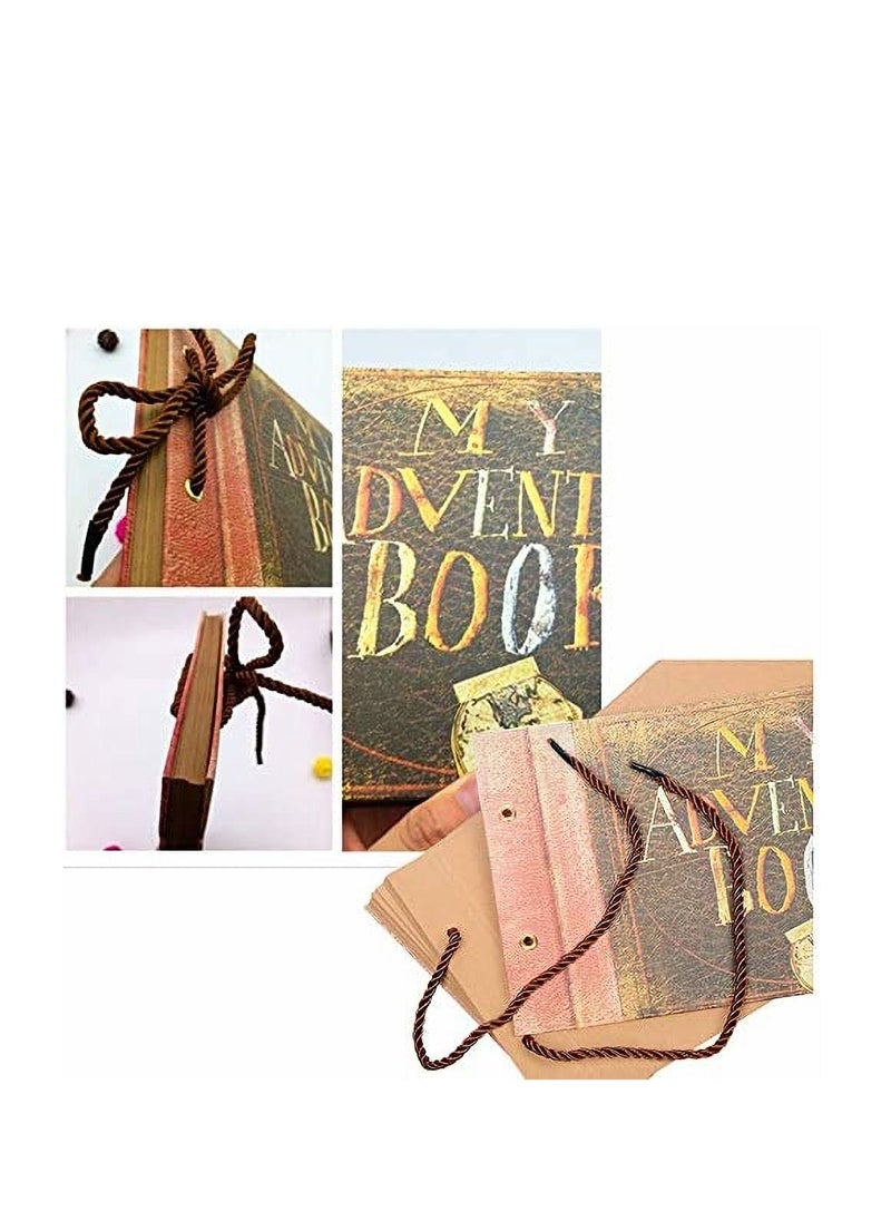 Dubkart - Our Adventure Book Pixar Up Handmade Diy Family Scrapbook Photo Album Expandable 11.6x7.5 Inches 80 Pages - Image 1