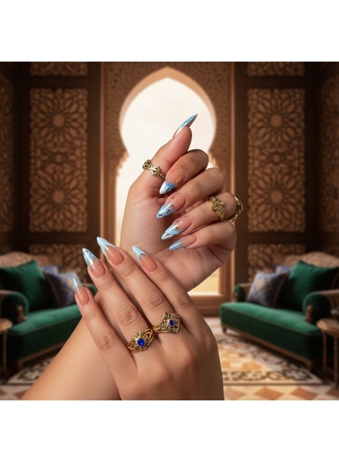 سنسيب نوع الأظافر: أظافر فرنسية ملصقة - حزمة جل ناعم، أظافر فرنسية مزيفة قصيرة، أظافر صالونية الجودة، أظافر ملصقة بسلاسة، أظافر ملصقة بالغراء للنساء، فن الأظافر، تزيين الأظافر. - Image 1