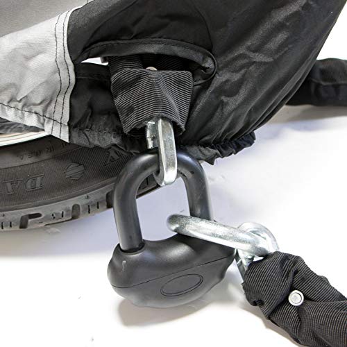 Dowco Guardian 50031-00 WeatherAll Plus Heavy Duty Outdoor Waterproof Scooter Cover: Black, Medium, Scooter - M - Image 4