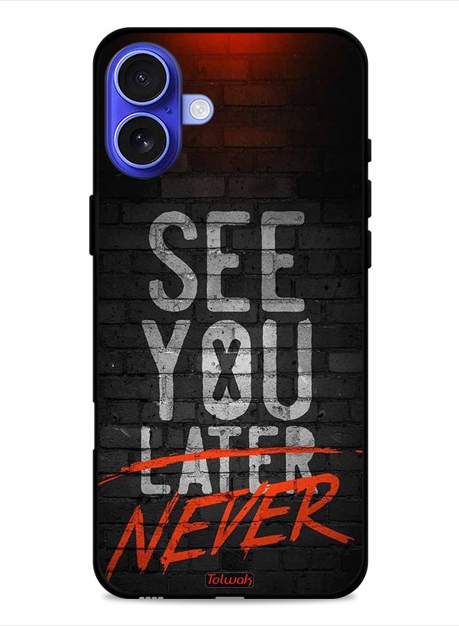 Tolwak Apple iPhone 16 Plus Protective Case Cover See You Never - Image 1