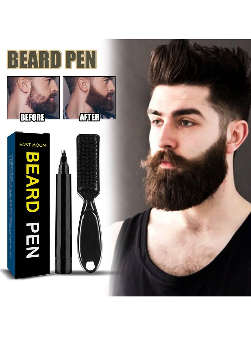 East Moon Waterproof beard filler pen and beard brush  - Image 1