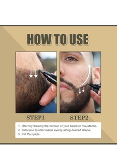 إيست مون قلم حشو اللحية مقاوم للماء وفرشاة اللحية  - Image 5