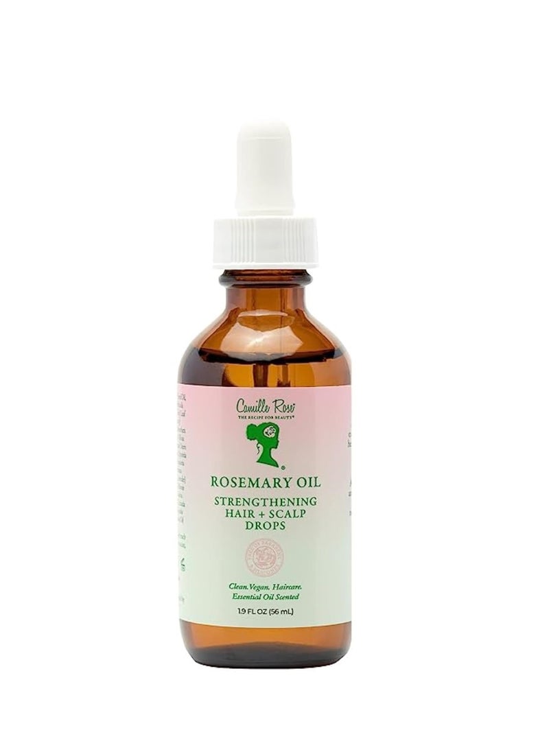 Camille Rose Camille Rose Rosemary Oil Strengthening Hair & Scalp Drops, with Castor, Peppermint & Rosemary Oils, for Hair Growth, Hydration & Strength, 1.9 fl oz  - Image 1