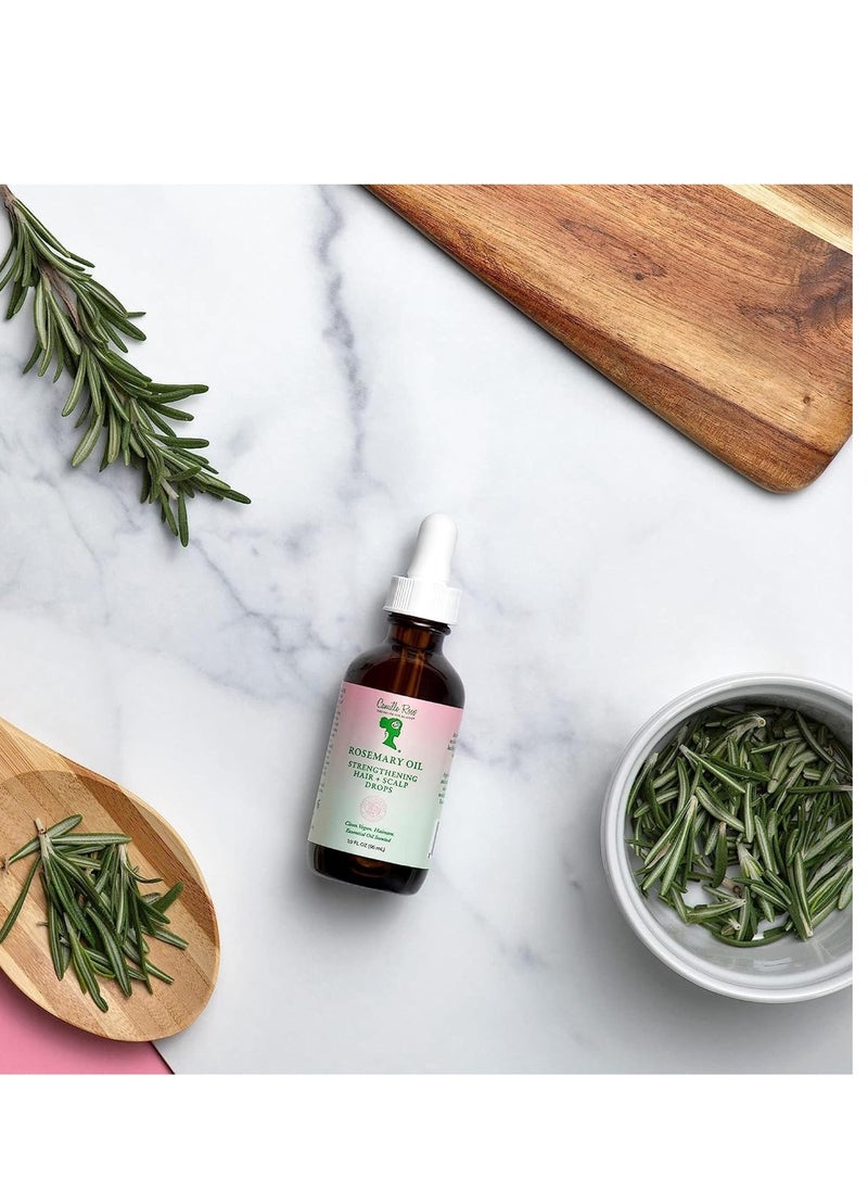 Camille Rose Camille Rose Rosemary Oil Strengthening Hair & Scalp Drops, with Castor, Peppermint & Rosemary Oils, for Hair Growth, Hydration & Strength, 1.9 fl oz  - Image 2