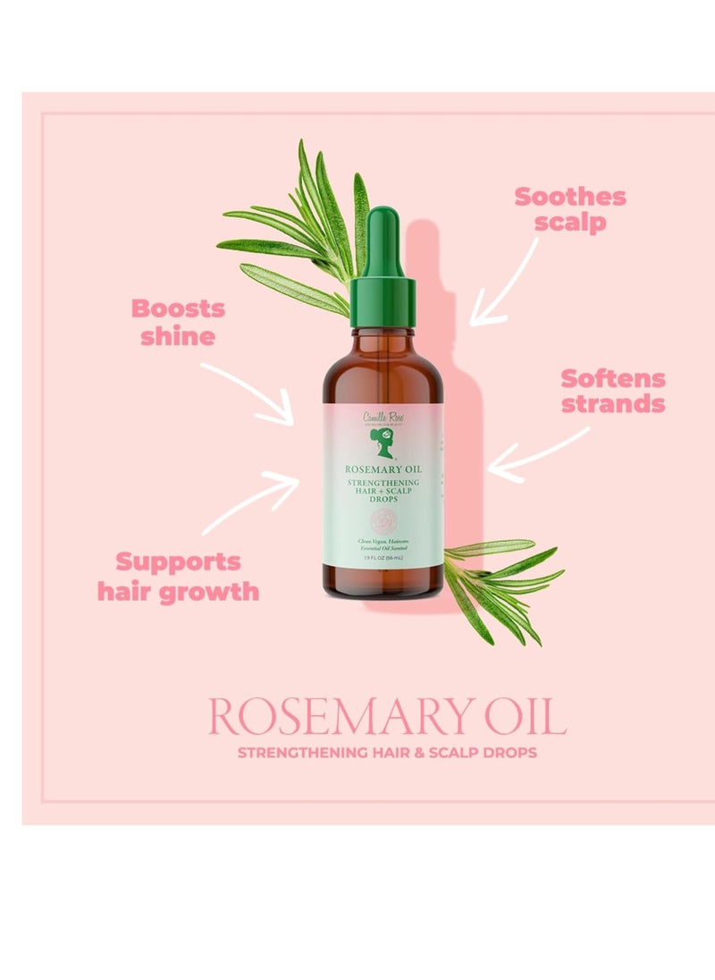 Camille Rose Camille Rose Rosemary Oil Strengthening Hair & Scalp Drops, with Castor, Peppermint & Rosemary Oils, for Hair Growth, Hydration & Strength, 1.9 fl oz  - Image 5