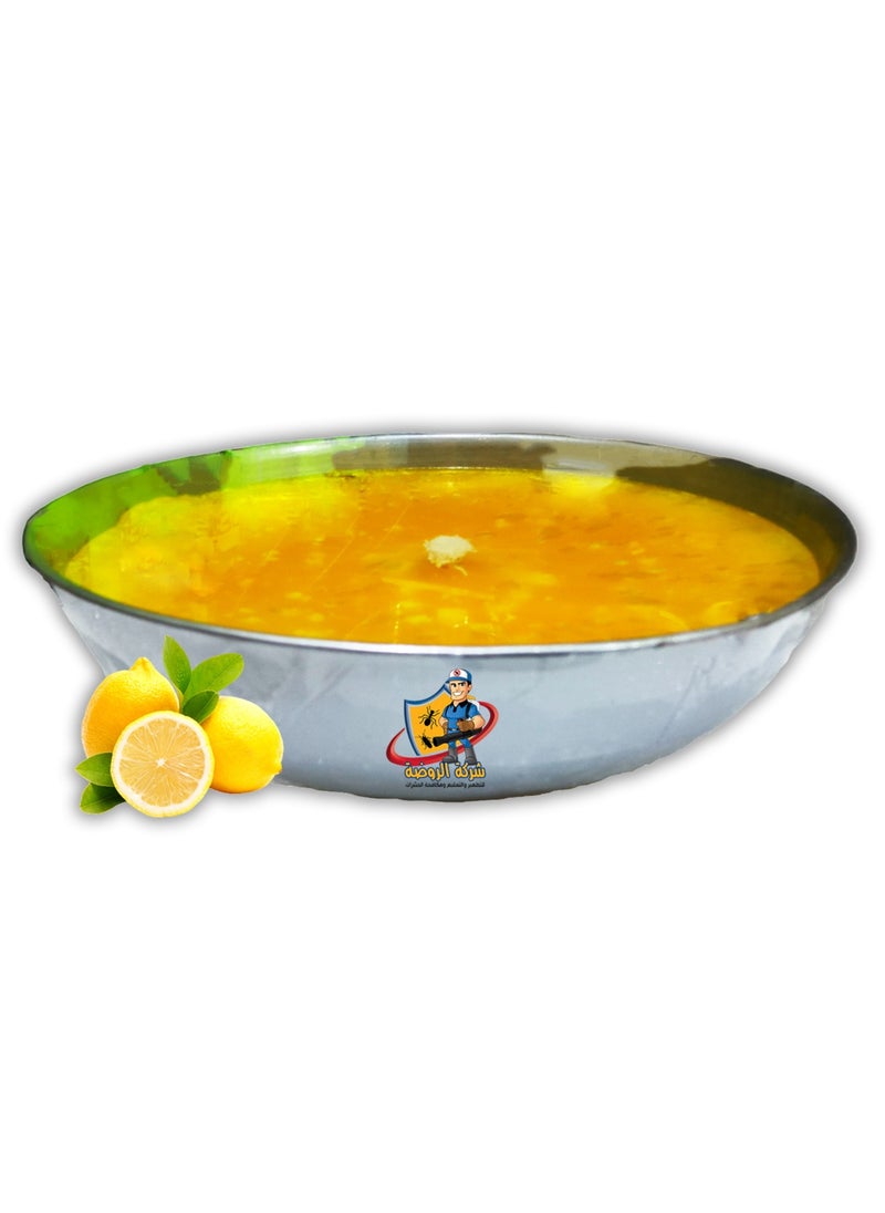 ALRAWDA Citronella Candel Repels Flies And Mosquitoes, Made From The Finest Imported WAX, With A Lemon Scent, Used In Restaurants, Cafes And Open Spaces  - Image 1