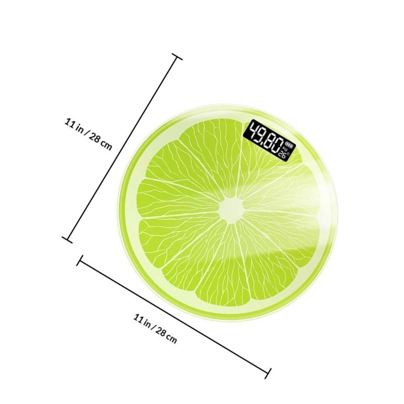 Digital Lemon Body Weight Scale 28x28cm Electronic Health Monitor Fitness Management - Image 3