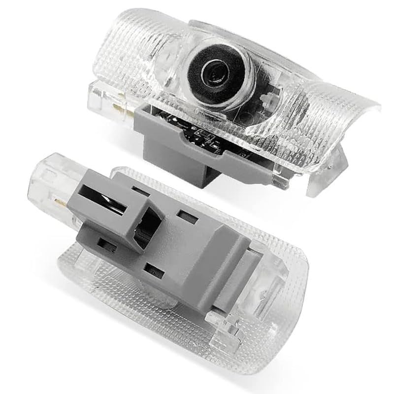 KMH Ghost Shadow Light LED Projector Light | Warning Anti Rear end Collision | 3D Welome Sensor Wireless Car Logo Design Puddle Lamp - Pack of 2 (Model 1) - Image 1