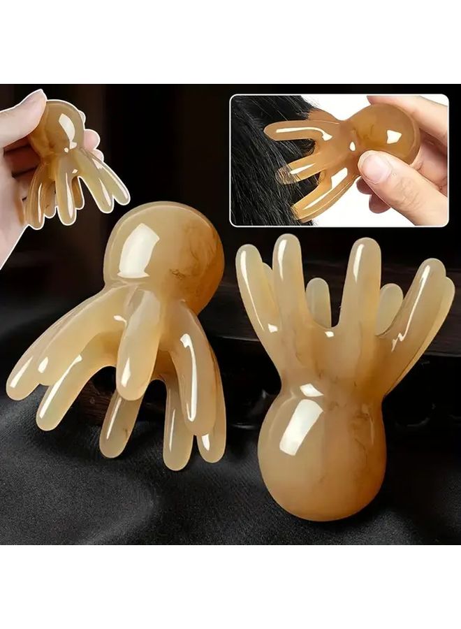 6 Pieces Octopus Massage Comb Flexible 8 Arm Scalp Massager For Stress Relief 2 56x1 97in - Image 5