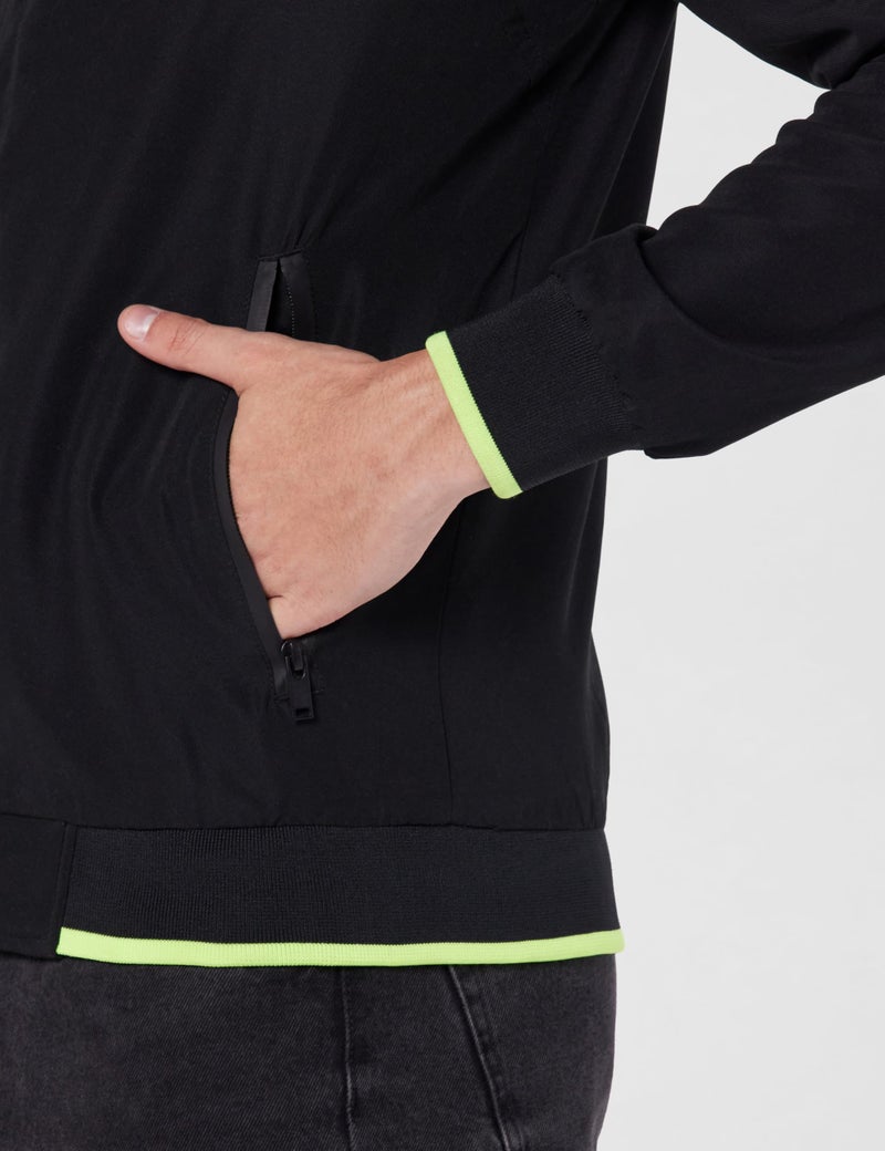 Peter England Men Black Solid Casual Jacket - Image 5