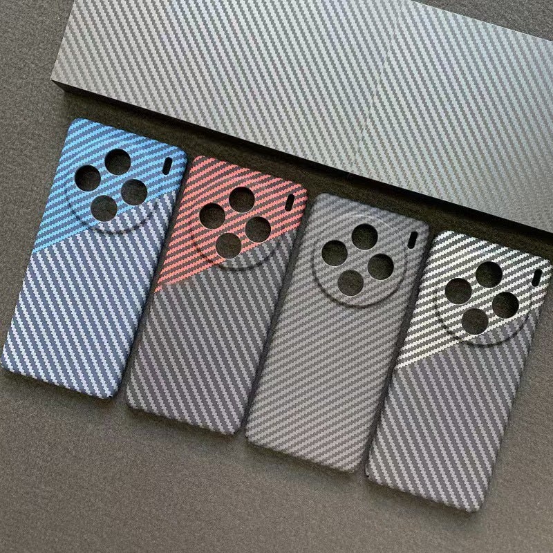 Carbon Fiber Pattern Hard Phone Case for Vivo X300 Pro X200S X100 Ultra, Anti-Slip Anti-Scratch Cover - Image 4