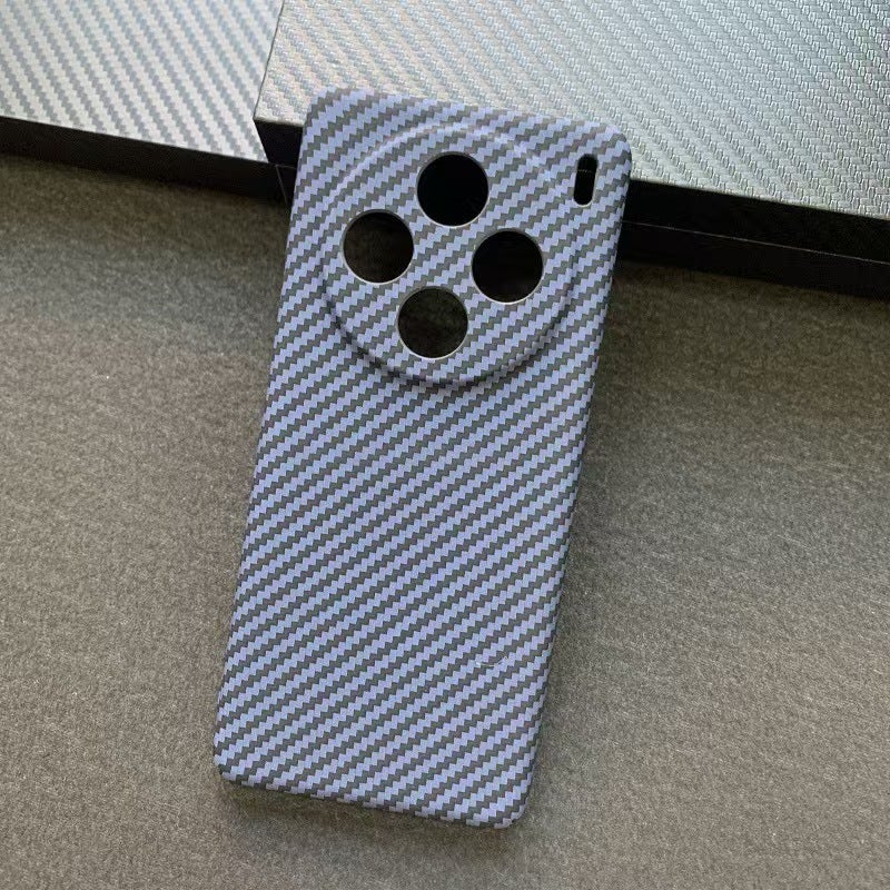 Carbon Fiber Pattern Hard Phone Case for Vivo X300 Pro X200S X100 Ultra, Anti-Slip Anti-Scratch Cover - Image 1
