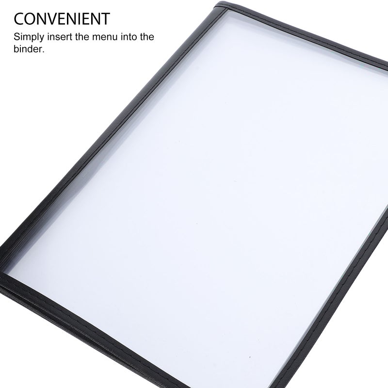 Menu Display Holder for Restaurants with Durable PVC Binder - Image 3
