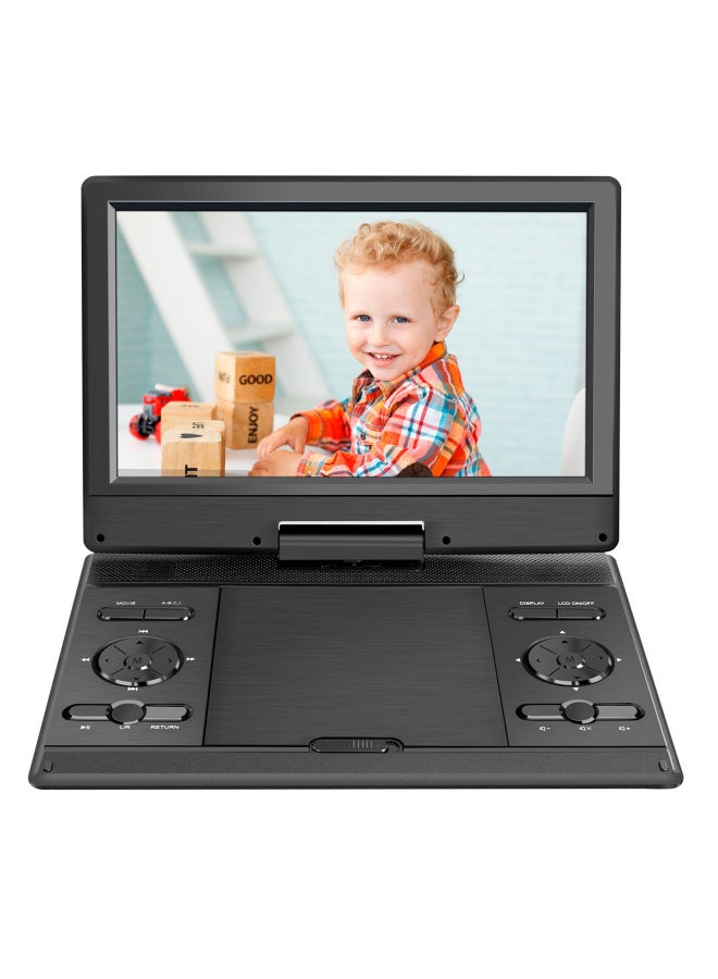 Multi-function DVD Player LCD Ultra-clear Ultra-long Battery Life DVD Player Home Evd Children's Small TV-Body Color:Black - Image 1
