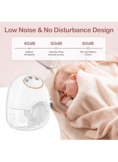 Lesha Breast Pump, Wireless Electric Portable Breast Pump with 4 Modes & 12 Levels, Wearable & Hands-free, All-in-One Painless Breastfeeding Breast Pump, LED Display, 24mm Diameter shield, 6oz/180ml, 1 Pack  - Image 3